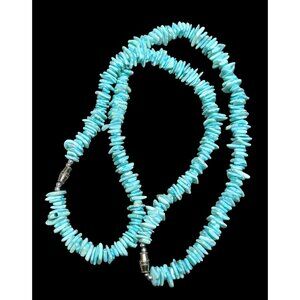 Beachy Mermaidcore Blue Shell Chip Necklace/Bracelet